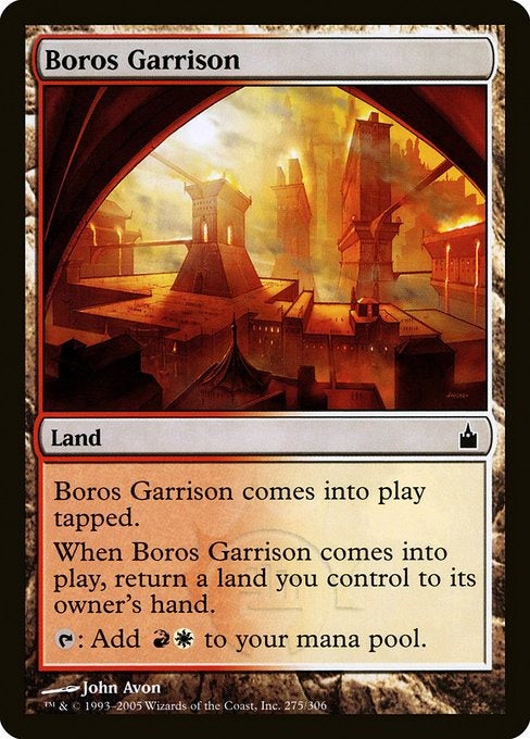 Card #  RAV 275 Boros Garrison Ravnica: City of Guilds