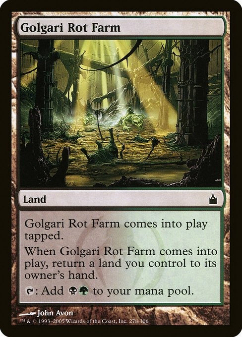 Card #  RAV 278 Golgari Rot Farm Ravnica: City of Guilds