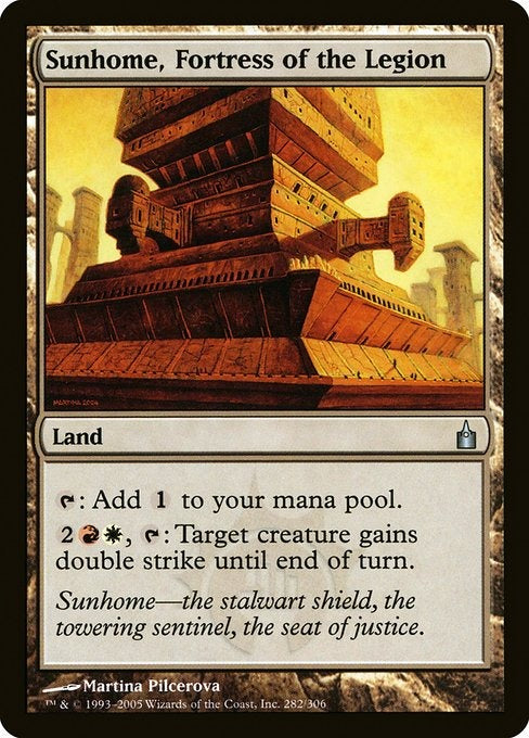 Card #  RAV 282 Sunhome, Fortress of the Legion Ravnica: City of Guilds