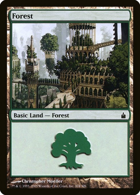 Card #  RAV 304 Forest Ravnica: City of Guilds