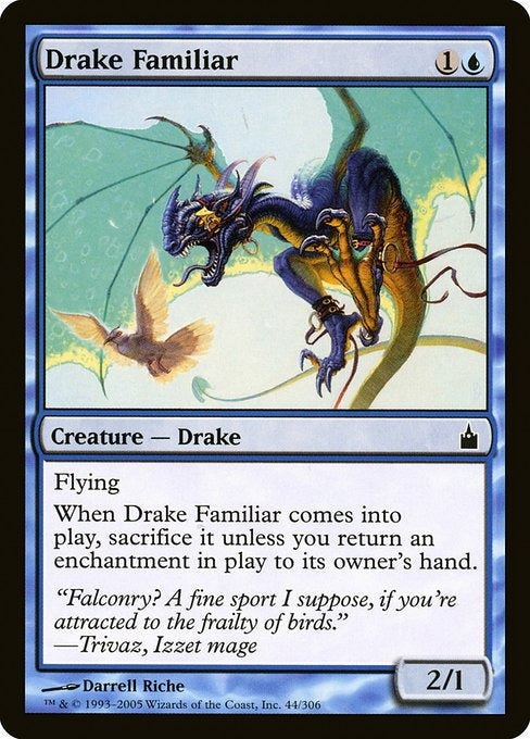 Card #  RAV 44 Drake Familiar Ravnica: City of Guilds