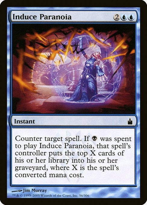 Card #  RAV 56 Induce Paranoia Ravnica: City of Guilds