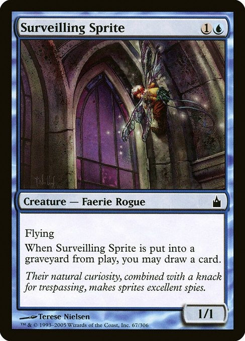 Card #  RAV 67 Surveilling Sprite Ravnica: City of Guilds