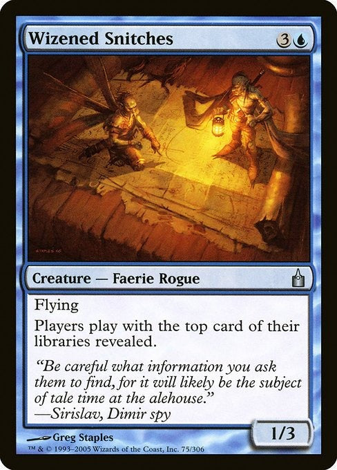 Card #  RAV 75 Wizened Snitches Ravnica: City of Guilds