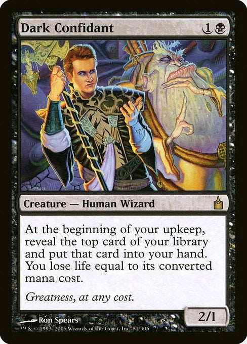 Card #  RAV 81 Dark Confidant Ravnica: City of Guilds