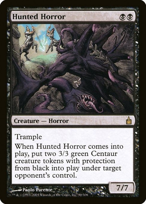 Card #  RAV 90 Hunted Horror Ravnica: City of Guilds