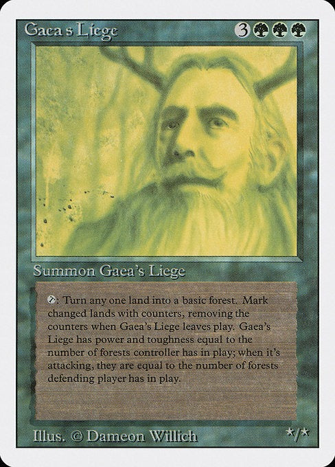 Gaea's Liege Revised Edition Card # 198