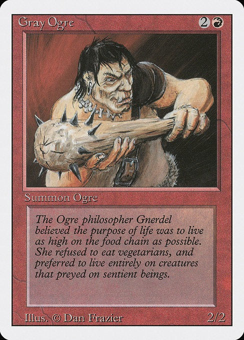 Gray Ogre Revised Edition Card # 157