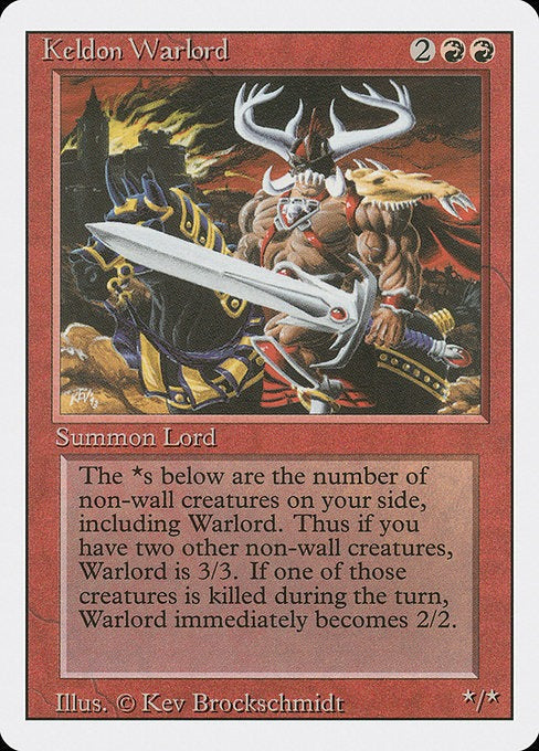 Keldon Warlord Revised Edition Card # 160
