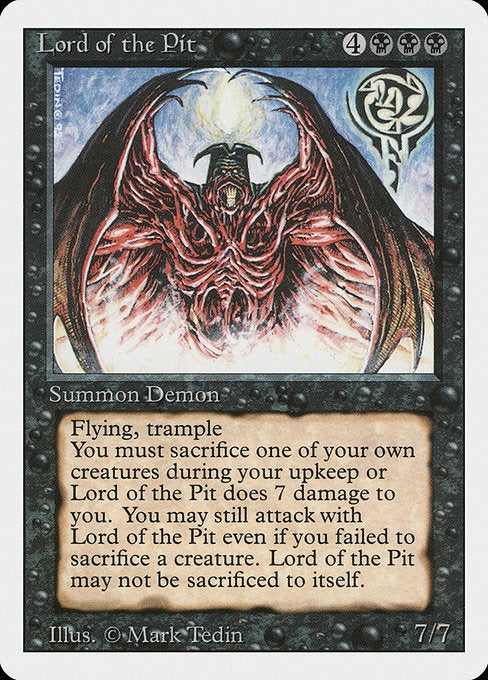 Lord of the Pit Revised Edition Card # 116