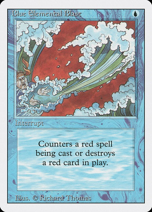 Blue Elemental Blast Revised Edition Card # 49
