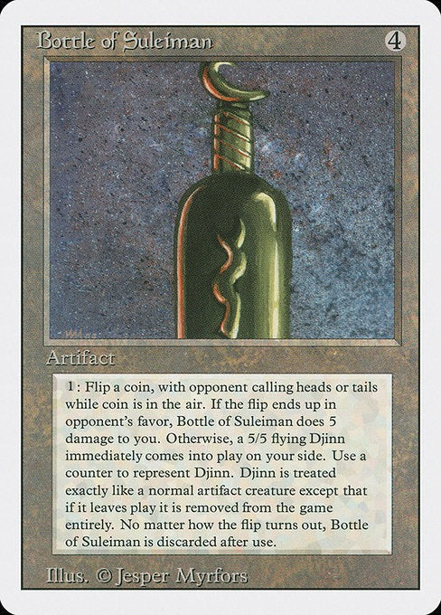 Bottle of Suleiman Revised Edition Card # 237
