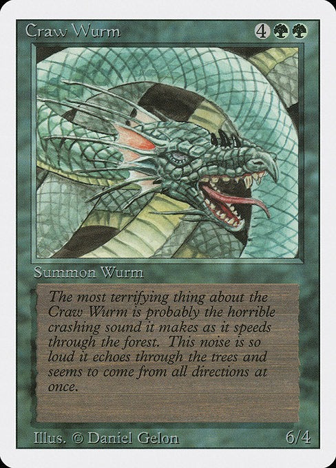 Craw Wurm Revised Edition Card # 190