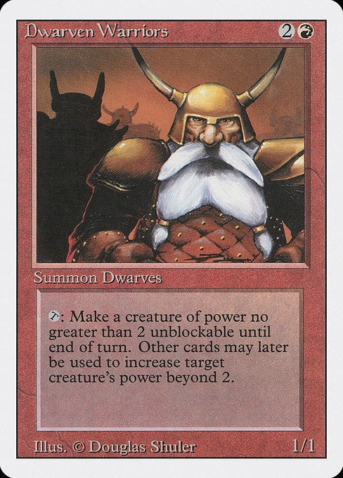Dwarven Warriors Revised Edition Card # 144