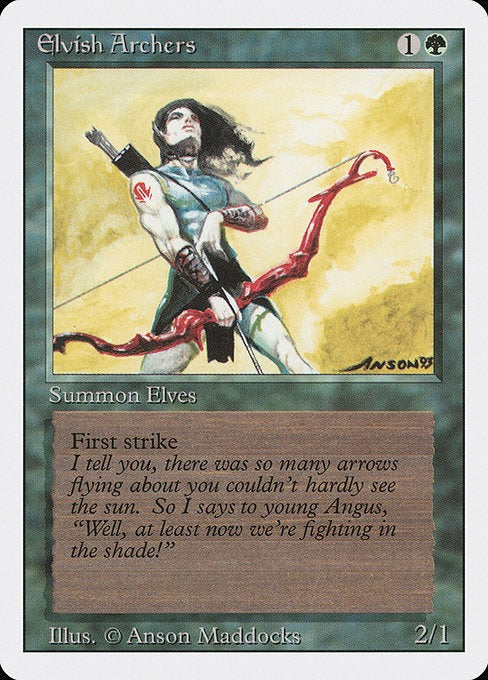 Elvish Archers Revised Edition Card # 193