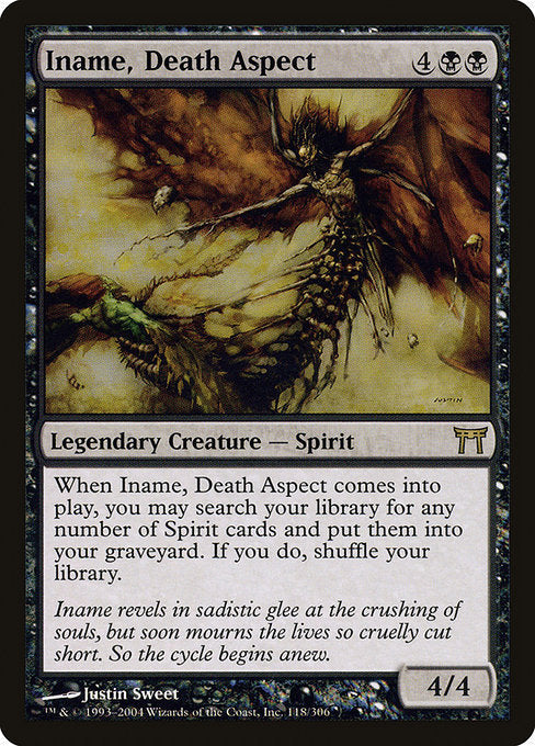 Card #  CHK 118 Iname, Death Aspect Champions of Kamigawa