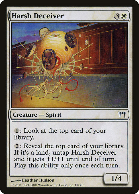 Card #  CHK 011 Harsh Deceiver Champions of Kamigawa