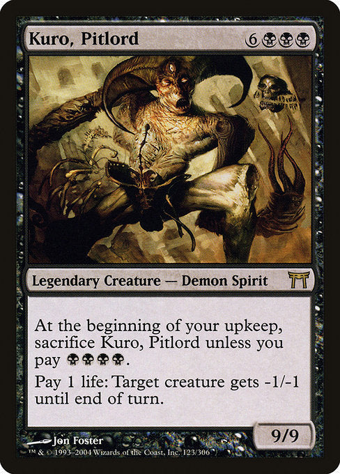 Card #  CHK 123 Kuro, Pitlord Champions of Kamigawa