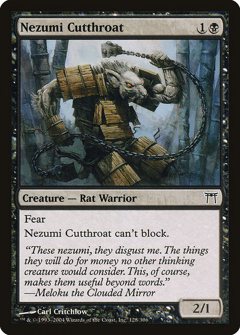 Card #  CHK 128 Nezumi Cutthroat Champions of Kamigawa