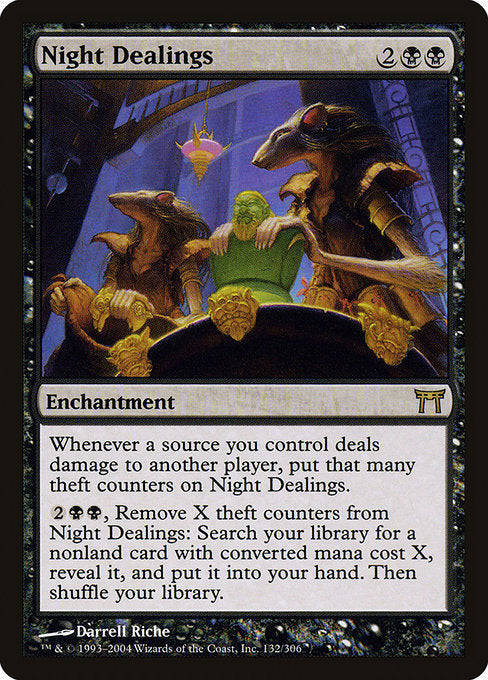 Card #  CHK 132 Night Dealings Champions of Kamigawa