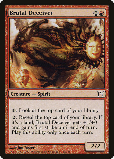 Card #  CHK 161 Brutal Deceiver Champions of Kamigawa