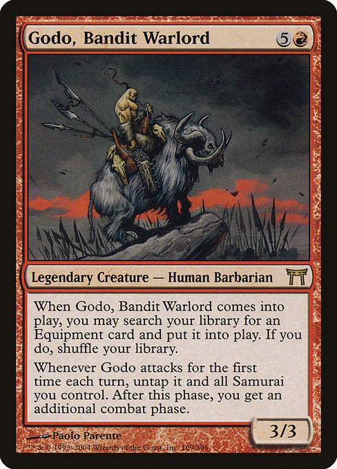 Card #  CHK 169 Godo, Bandit Warlord Champions of Kamigawa