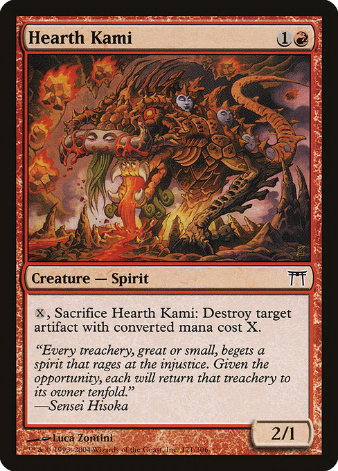 Card #  CHK 171 Hearth Kami Champions of Kamigawa