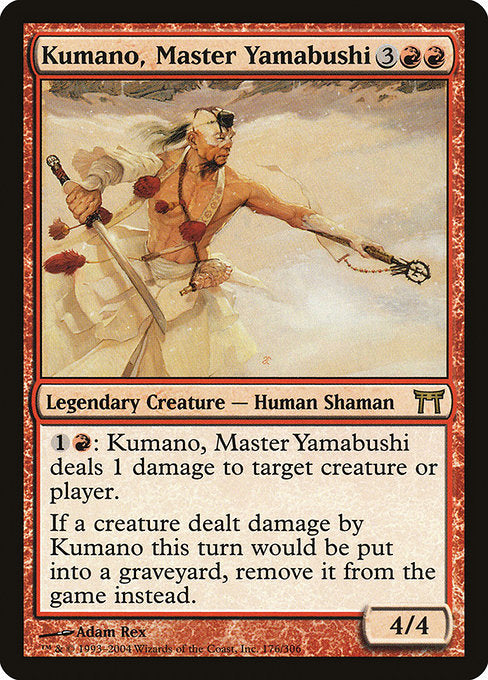 Card #  CHK 176 Kumano, Master Yamabushi Champions of Kamigawa