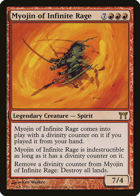 Card #  CHK 181 Myojin of Infinite Rage Champions of Kamigawa