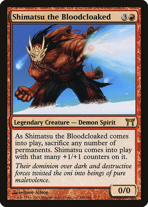 Card #  CHK 186 Shimatsu the Bloodcloaked Champions of Kamigawa