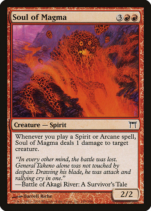 Card #  CHK 189 Soul of Magma Champions of Kamigawa