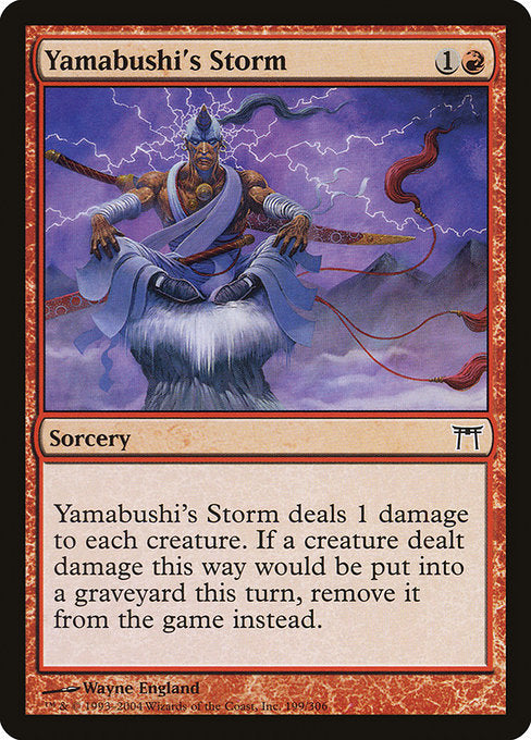 Card #  CHK 199 Yamabushi's Storm Champions of Kamigawa