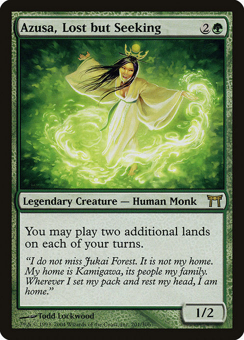 Card #  CHK 201 Azusa, Lost but Seeking Champions of Kamigawa