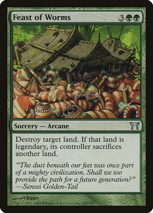Card #  CHK 207 Feast of Worms Champions of Kamigawa