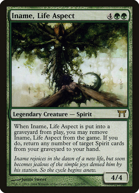 Card #  CHK 215 Iname, Life Aspect Champions of Kamigawa