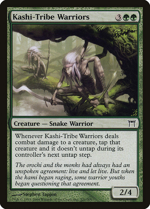 Card #  CHK 221 Kashi-Tribe Warriors Champions of Kamigawa
