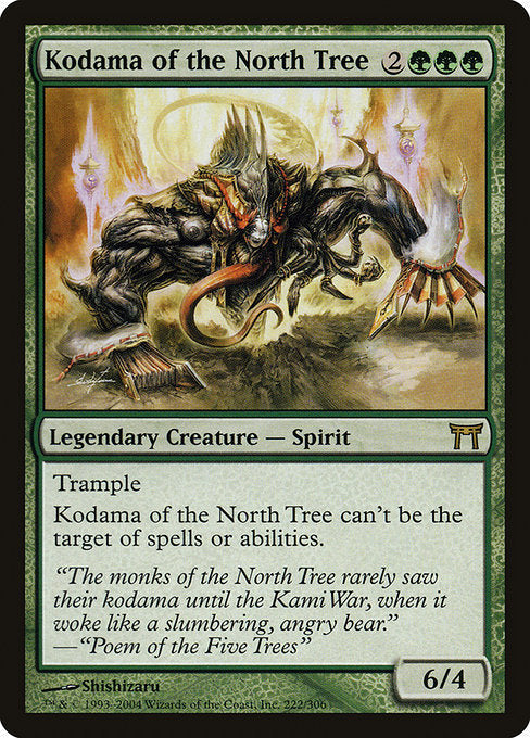 Card #  CHK 222 Kodama of the North Tree Champions of Kamigawa