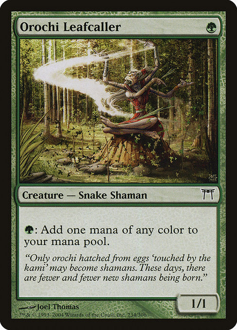 Card #  CHK 234 Orochi Leafcaller Champions of Kamigawa