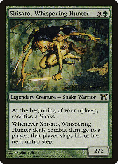 Card #  CHK 242 Shisato, Whispering Hunter Champions of Kamigawa