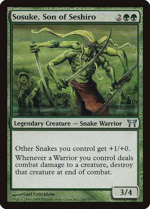 Card #  CHK 244 Sosuke, Son of Seshiro Champions of Kamigawa