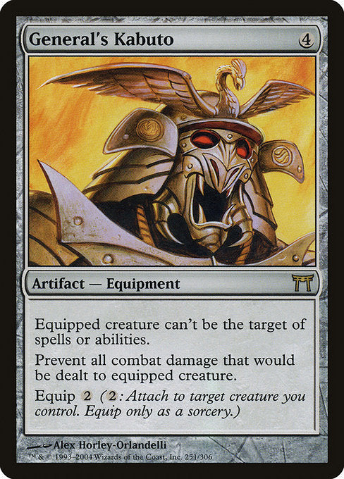 Card #  CHK 251 General's Kabuto Champions of Kamigawa
