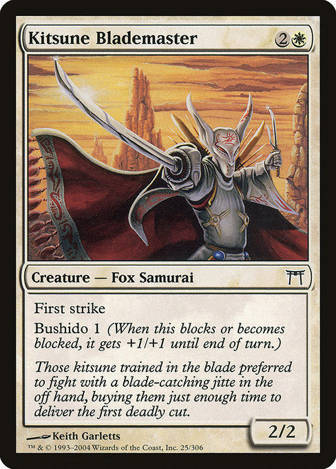 Card #  CHK 025 Kitsune Blademaster Champions of Kamigawa
