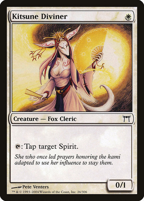 Card #  CHK 026 Kitsune Diviner Champions of Kamigawa