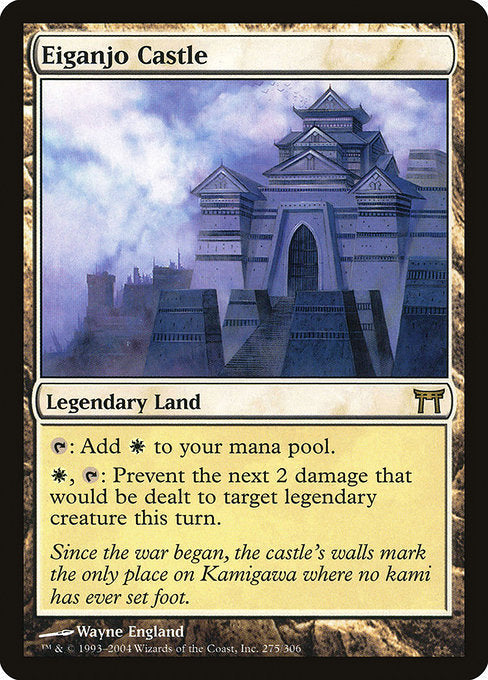 Card #  CHK 275 Eiganjo Castle Champions of Kamigawa