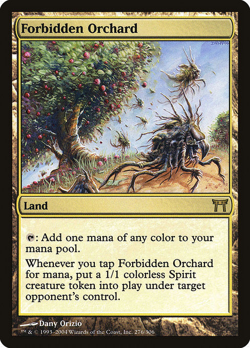 Card #  CHK 276 Forbidden Orchard Champions of Kamigawa