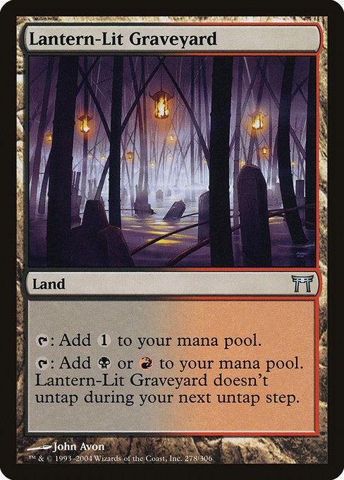 Card #  CHK 278 Lantern-Lit Graveyard Champions of Kamigawa