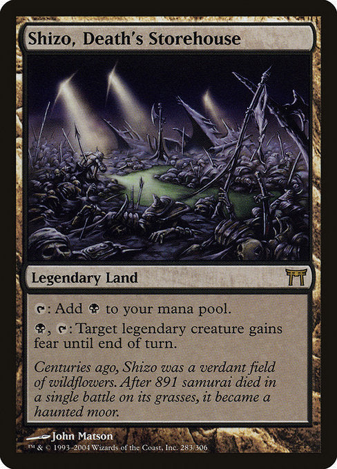 Card #  CHK 283 Shizo, Death's Storehouse Champions of Kamigawa