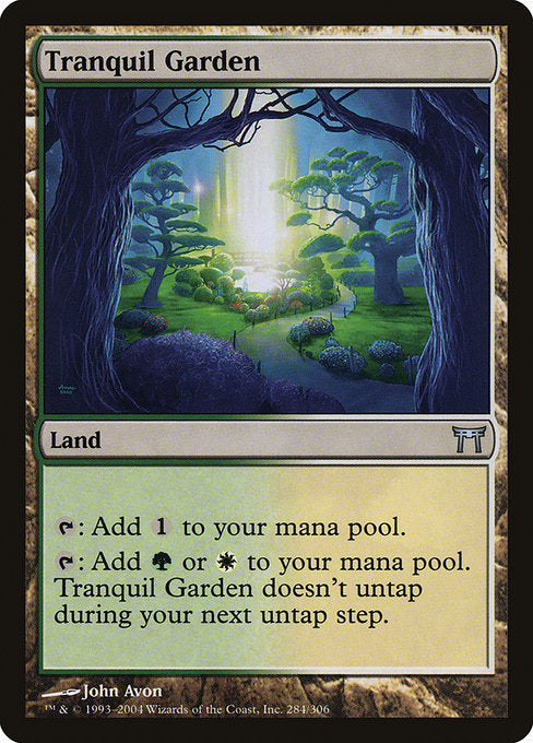 Card #  CHK 284 Tranquil Garden Champions of Kamigawa