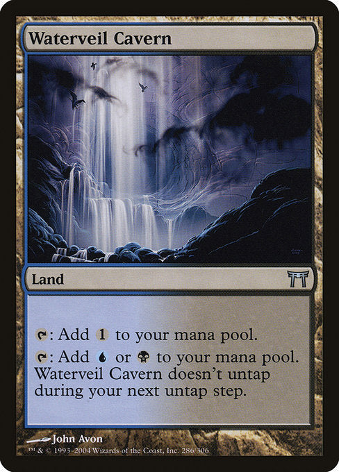Card #  CHK 286 Waterveil Cavern Champions of Kamigawa