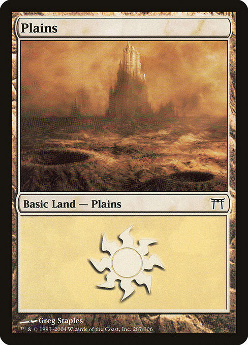 Card #  CHK 287 Plains Champions of Kamigawa